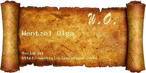 Wentzel Olga névjegykártya